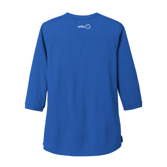 Women's OGIO Jewel Henley - Electric Blue