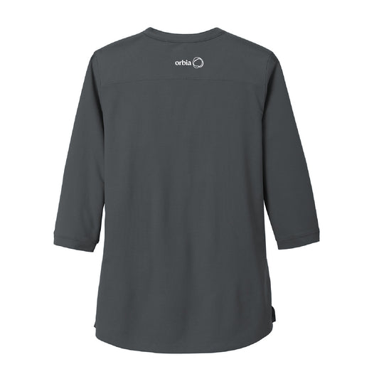 Women's OGIO Jewel Henley - Diesel Grey