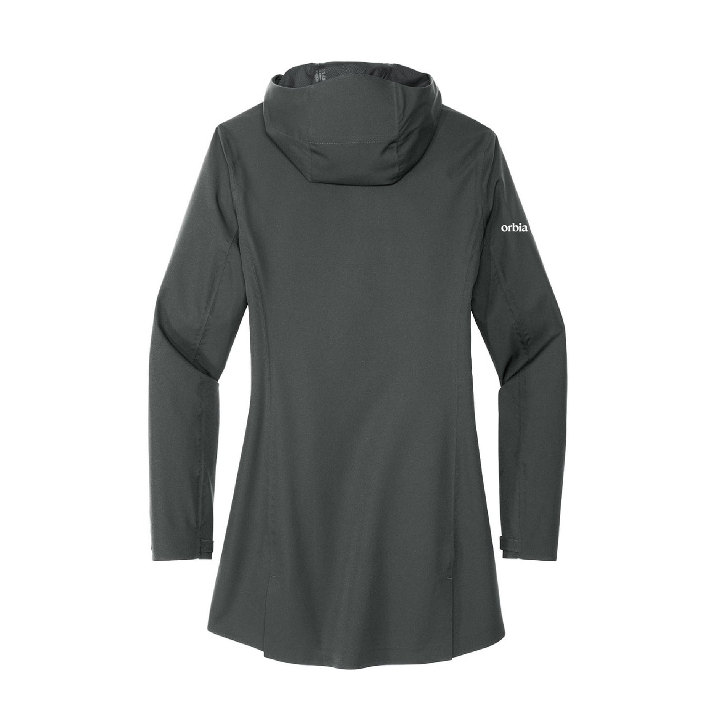 Women's Waterproof Hooded Rain Jacket - Anchor Grey
