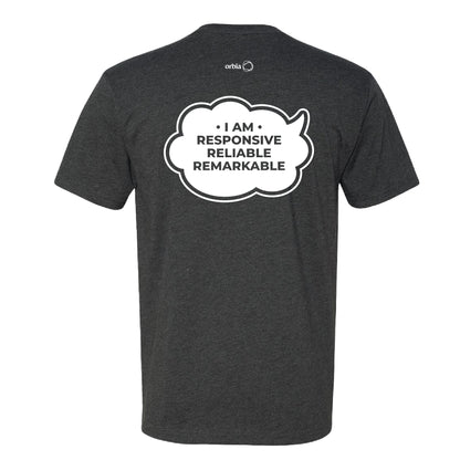 Unisex Responsive, Reliable, Remarkable Tee - Charcoal