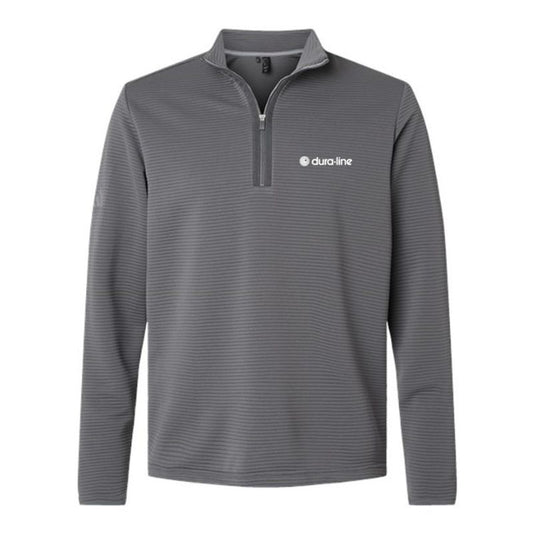 Men's Adidas Spacer 1/4 Zip Pullover - Grey Five