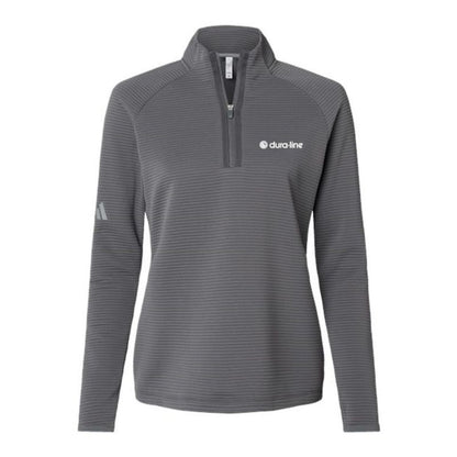 Women's Adidas Spacer 1/4 Zip Pullover - Grey Five