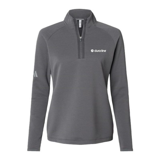 Women's Adidas Spacer 1/4 Zip Pullover - Grey Five