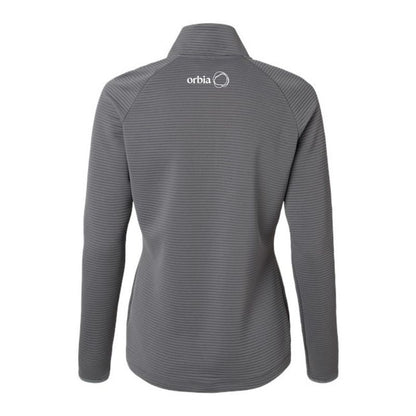 Women's Adidas Spacer 1/4 Zip Pullover - Grey Five