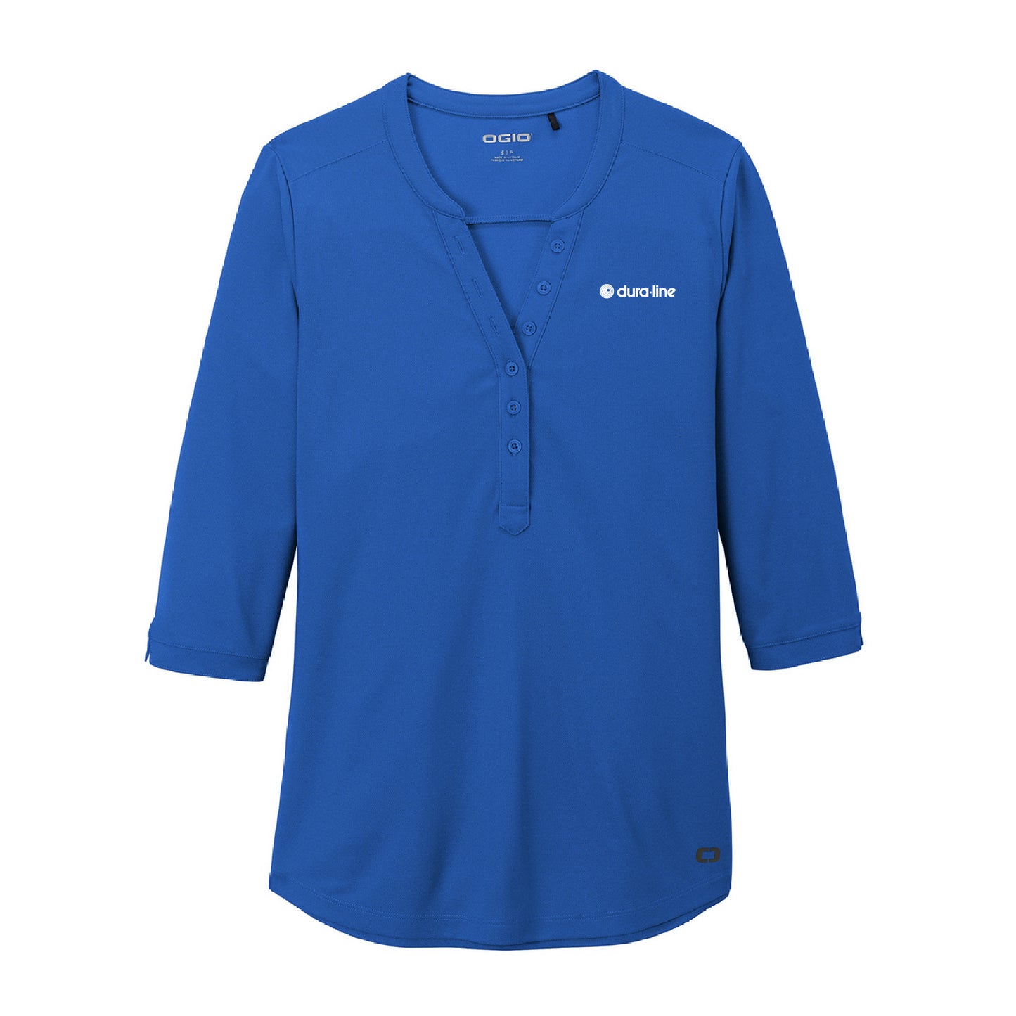 Women's OGIO Jewel Henley - Electric Blue