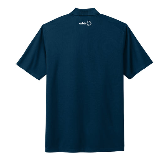 Men's Nike Pique Polo - Navy Blue