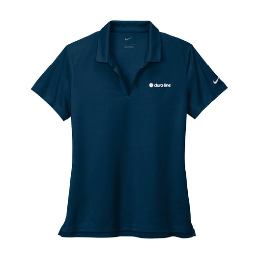 Women's Nike Pique Polo - Navy Blue
