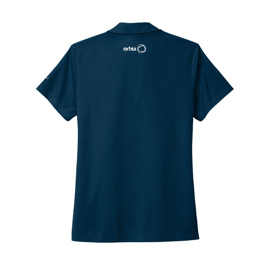 Women's Nike Pique Polo - Navy Blue