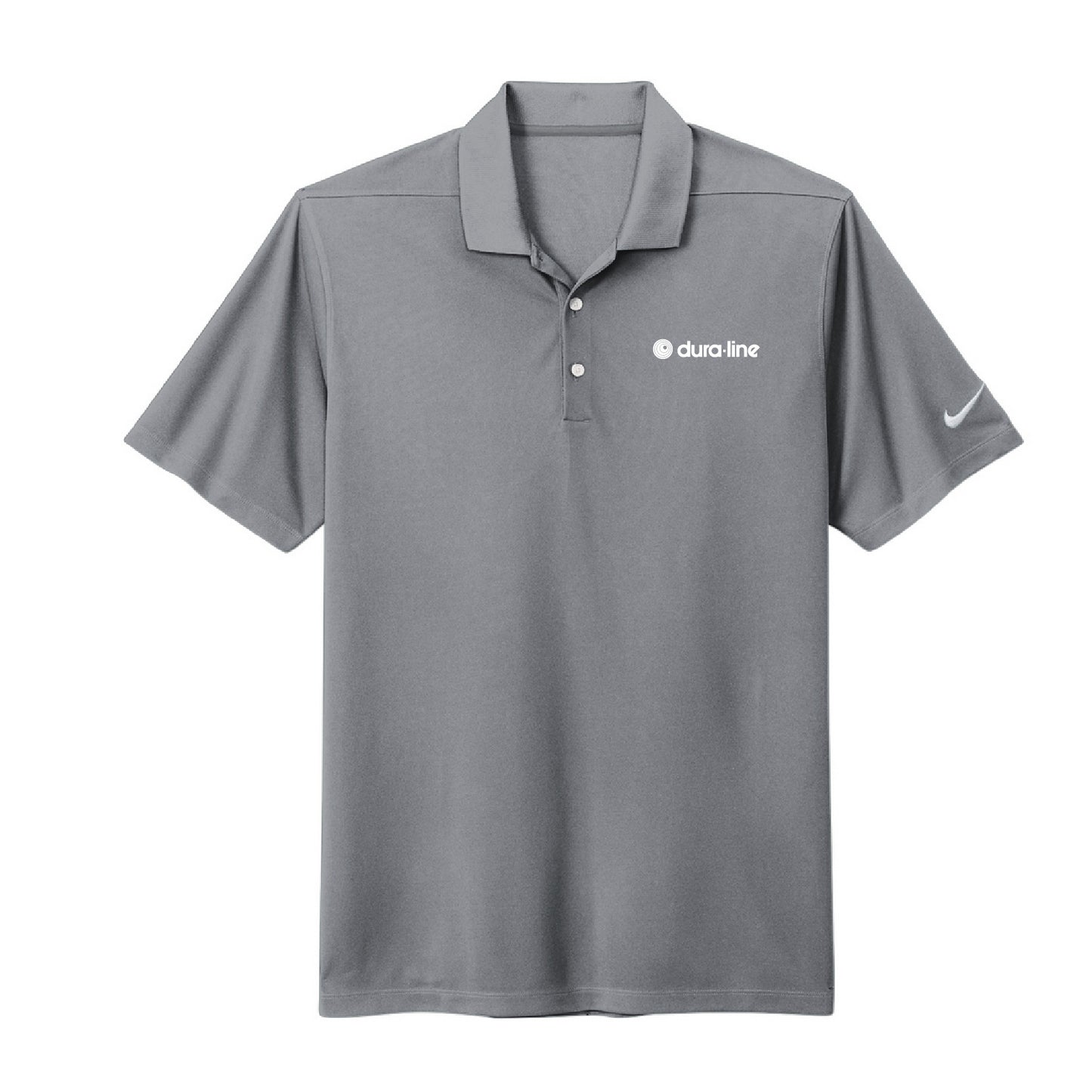 Men's Nike Pique Polo - Cool Grey