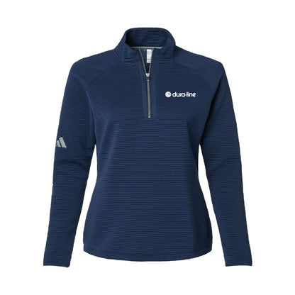 Women's Adidas Spacer 1/4 Zip Pullover - Collegiate Navy