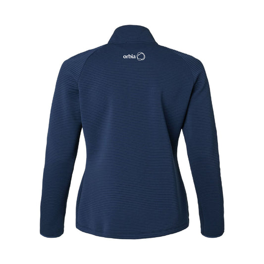 Women's Adidas Spacer 1/4 Zip Pullover - Collegiate Navy