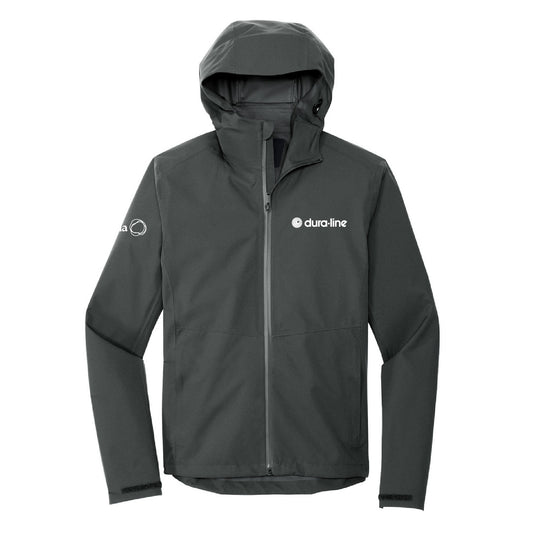 Men's Waterproof Hooded Rain Jacket - Anchor Grey